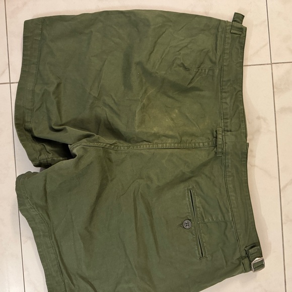 Orlebar Brown Olive Green Bulldog shorts size 36 side tabs - Picture 5 of 5